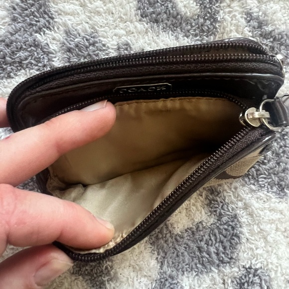 Coach Signature Zip Coin Wallet - Picture 3 of 4